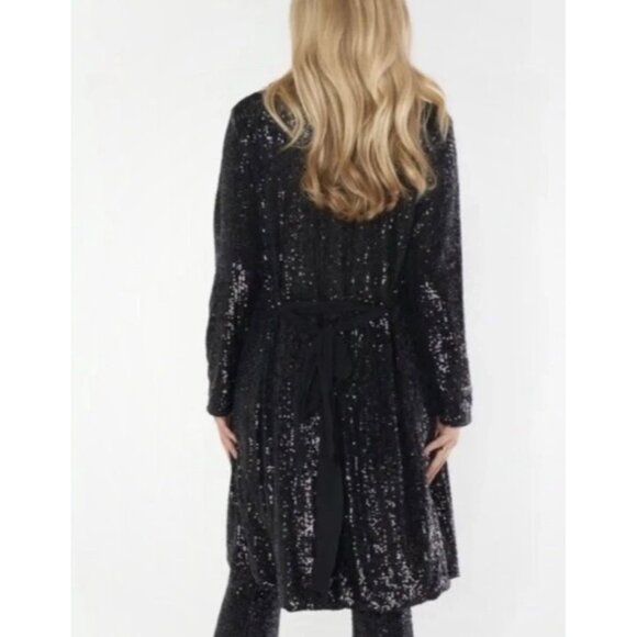 Show Me Your Mumu Encore Duster Midnight Glitz Sequins 2X NWT - Picture 9 of 10